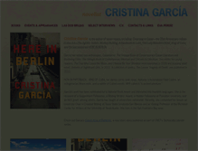 Tablet Screenshot of cristinagarcianovelist.com